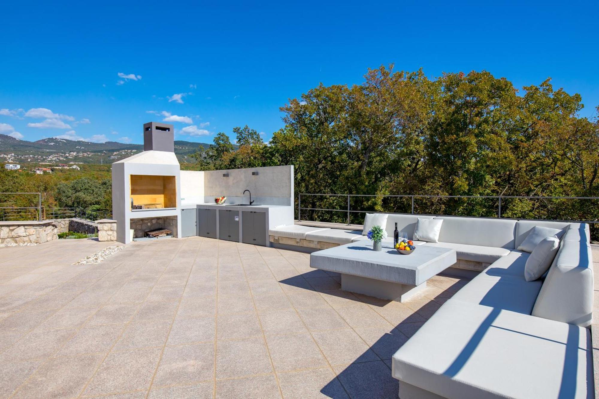 Luxury Villa Ostro With Pool & Krk Bridge View Kraljevica Zewnętrze zdjęcie