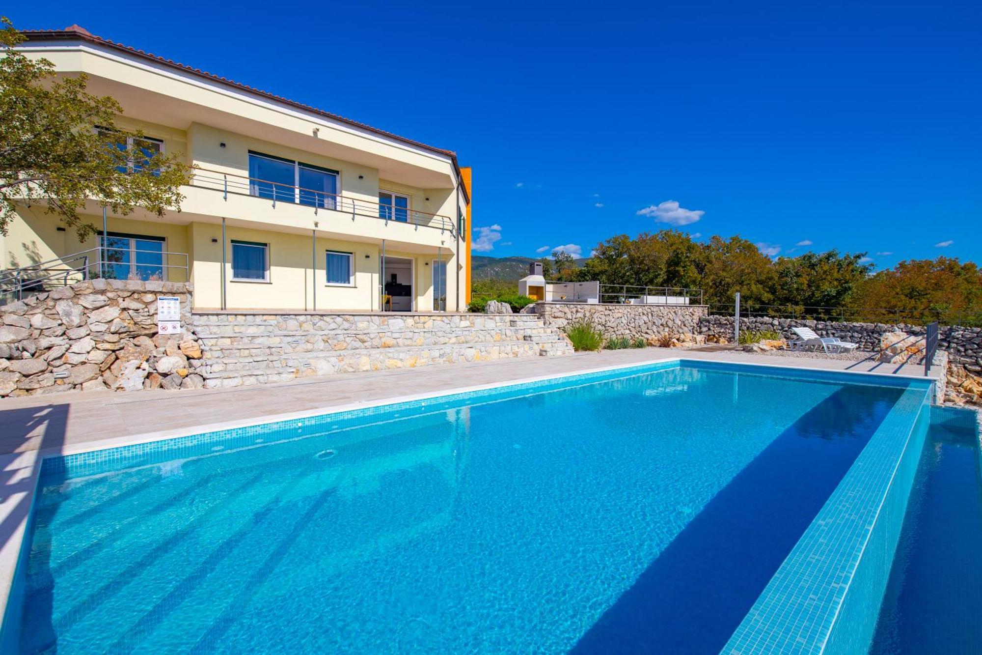 Luxury Villa Ostro With Pool & Krk Bridge View Kraljevica Zewnętrze zdjęcie
