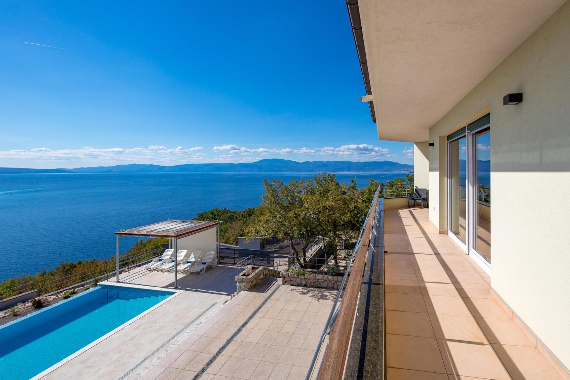 Luxury Villa Ostro With Pool & Krk Bridge View Kraljevica Zewnętrze zdjęcie