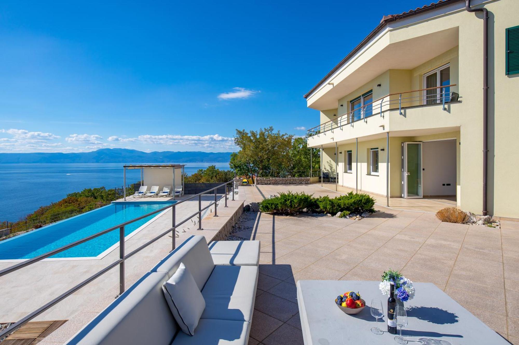 Luxury Villa Ostro With Pool & Krk Bridge View Kraljevica Zewnętrze zdjęcie