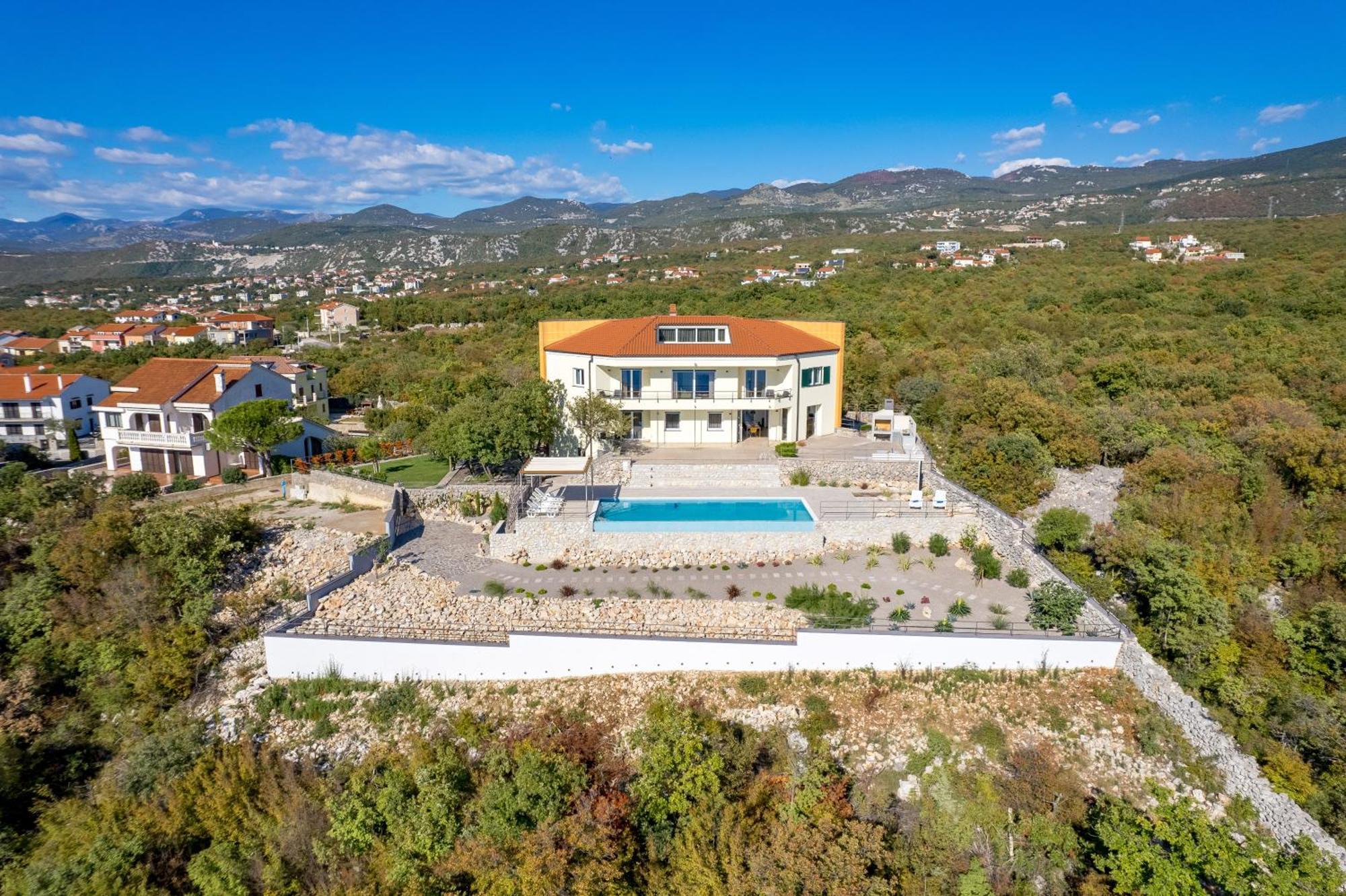 Luxury Villa Ostro With Pool & Krk Bridge View Kraljevica Zewnętrze zdjęcie
