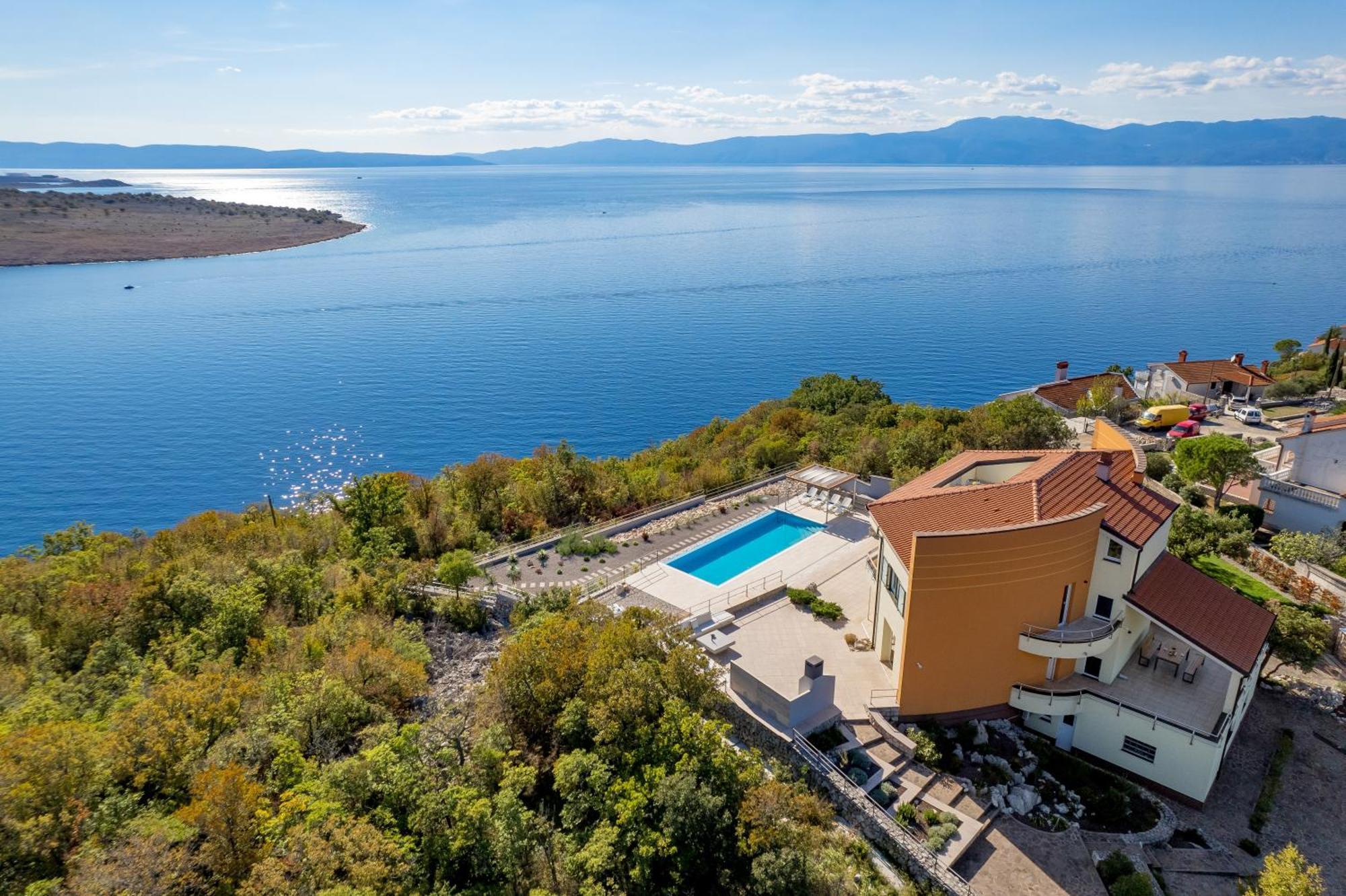 Luxury Villa Ostro With Pool & Krk Bridge View Kraljevica Zewnętrze zdjęcie